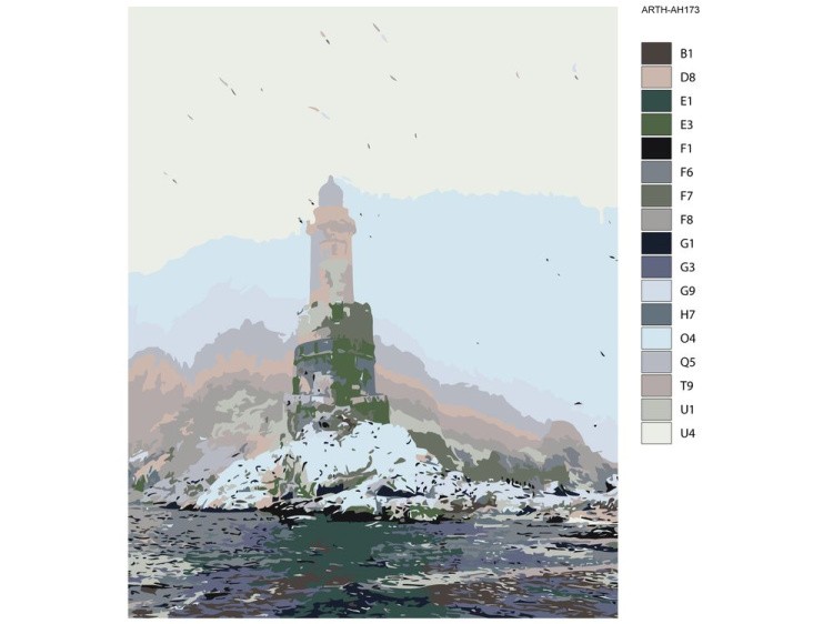 Картина по номерам «Маяк» — картинка 2