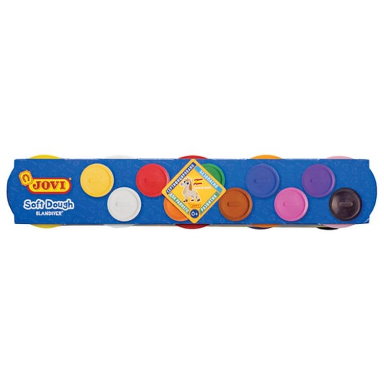 Пластилин на растительной основе «Blandiver» JOVI (Испания), 10 цветов, 1100 г — картинка 3