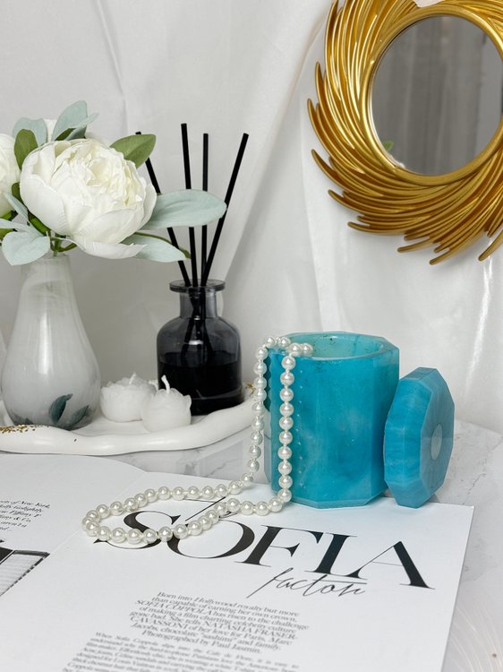 Силиконовый молд - Контейнер/банка для свечей, d9x12см, 1 шт. — картинка 4