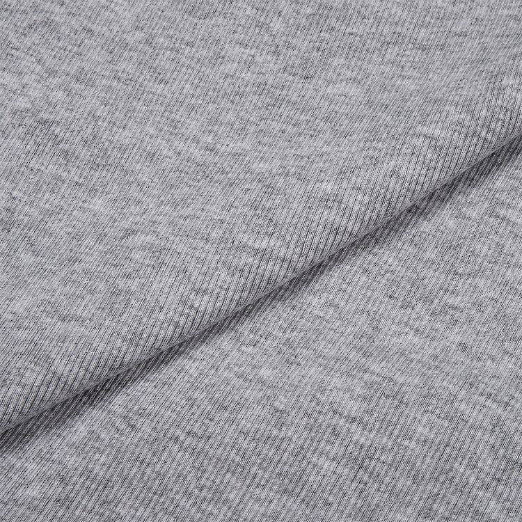 Ткань трикотаж Кашкорсе с лайкрой, 3 м, ширина 120 см, цвет: серый меланж, TBY — картинка 3