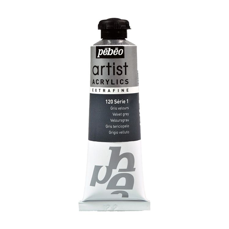 Краска акриловая Pebeo Artist Acrylics extra fine №1 (Серый), 37 мл