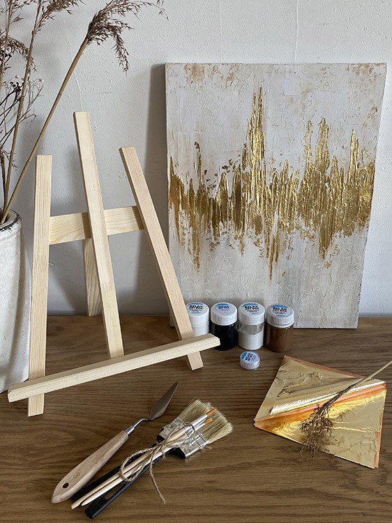 Набор для рисования с поталью и текстурной пастой «Golden mean» — картинка 3