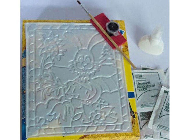 Витражная фреска «Заяц-огородник» — картинка 3