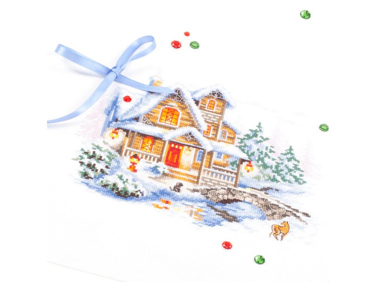 Набор для вышивания «Зимний коттедж» — картинка 3