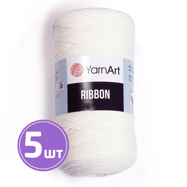 Пряжа YarnArt Ribbon (Риббон) (752), суровый, 5 шт. по 250 г