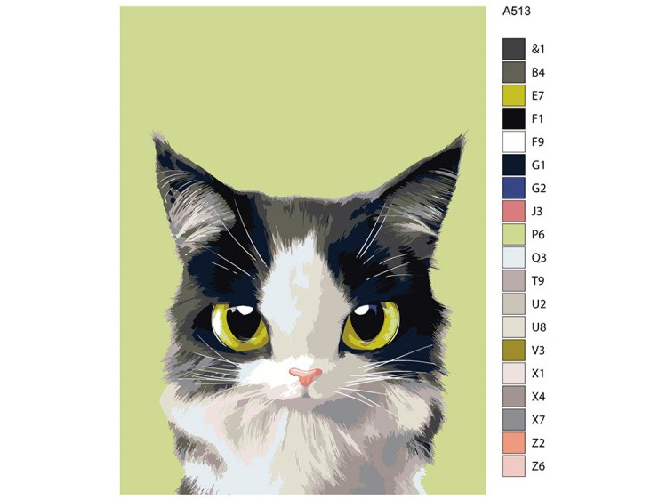 Картина по номерам «Котенок Рикки» — картинка 2