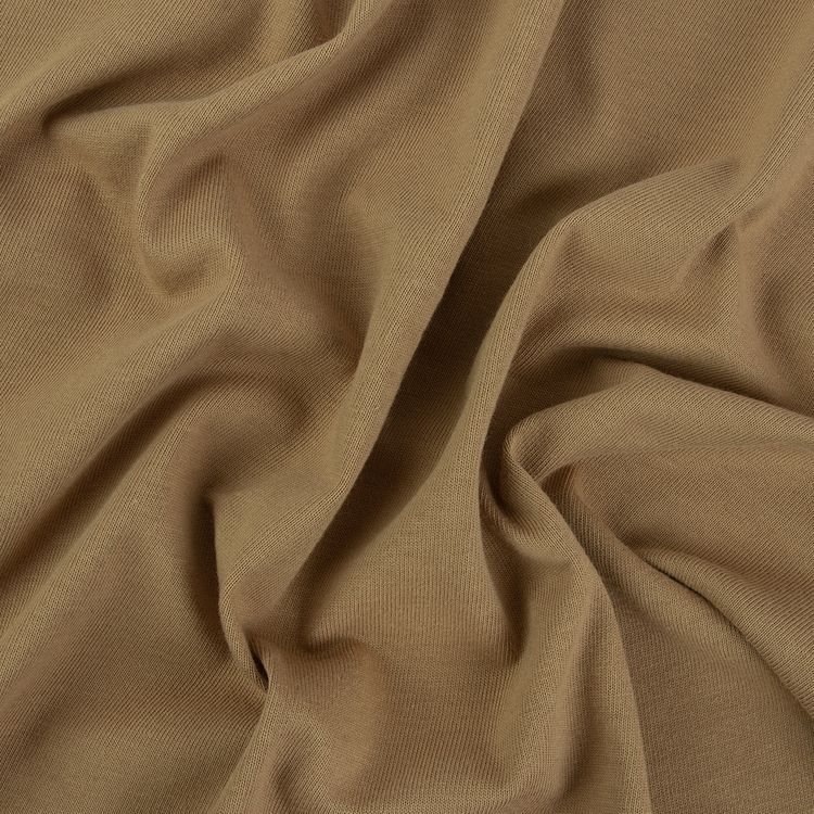 Трикотаж кукольный, 50x55 см, 225 г/м2, 100% хлопок, цвет: №08 светло-коричневый, Peppy — картинка 3