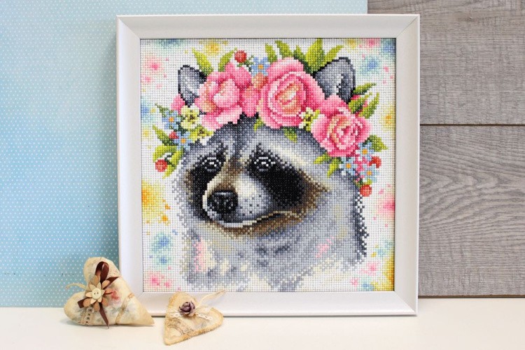 Алмазная вышивка «Енот» — картинка 2