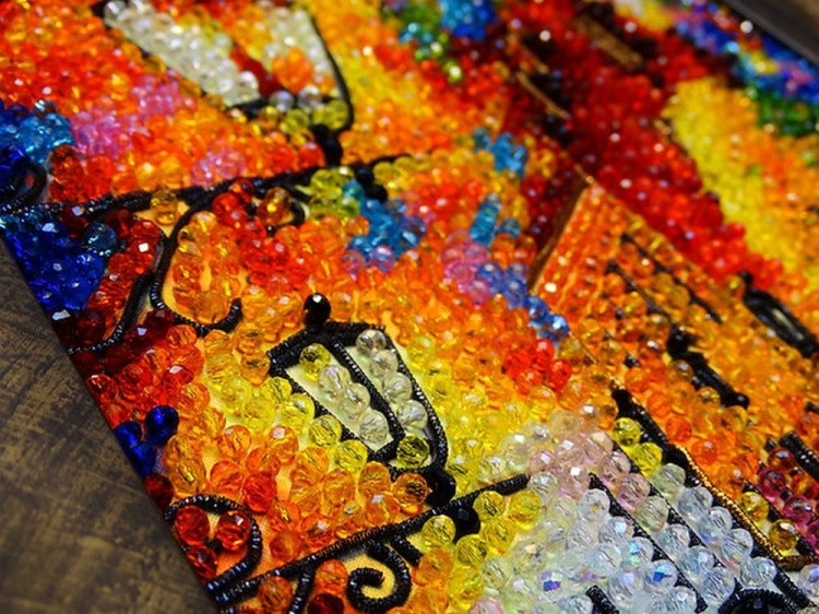 Набор вышивки хрустальными камнями «Огни ночи» — картинка 7