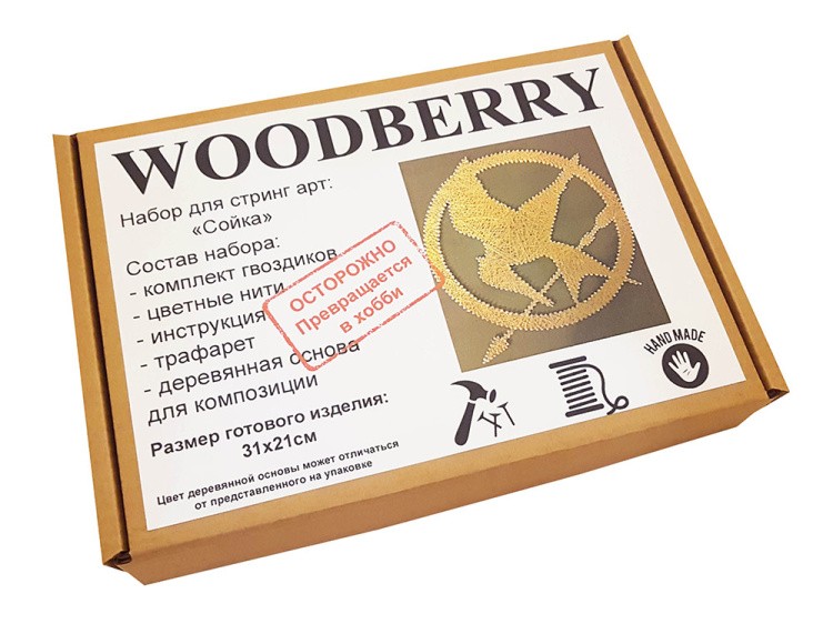 Набор для творчества STRING ART «Сойка» — картинка 2