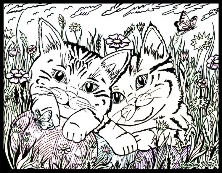 Папка-раскраска «Котята» + 10 маркеров — картинка 4