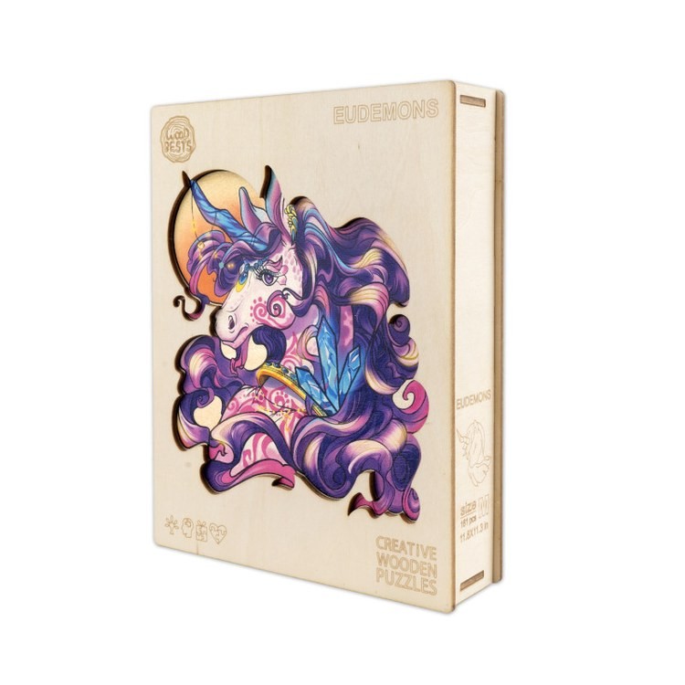 Деревянные пазлы «Волшебный Единорог S», Woodbests — картинка 5