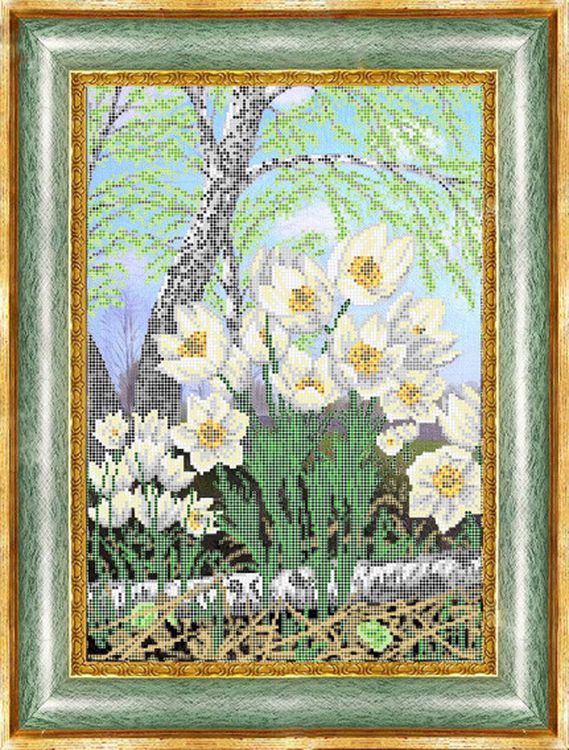 Рисунок на ткани «Первоцвет»