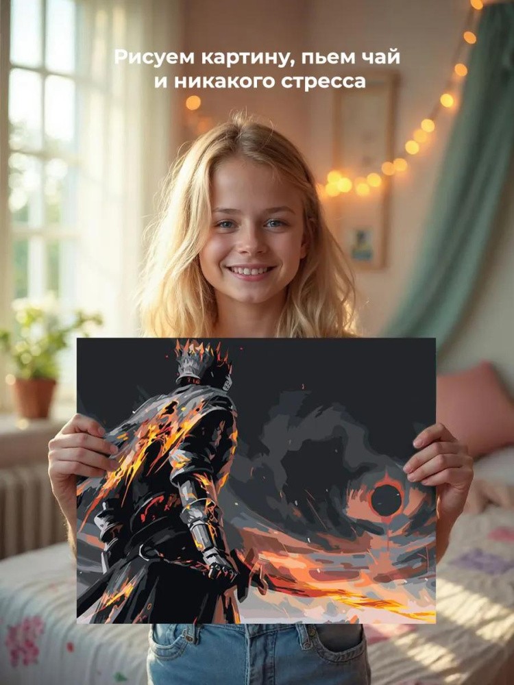 Картина по номерам «Dark Souls Дарк Соулс: Душа пепла» — картинка 7