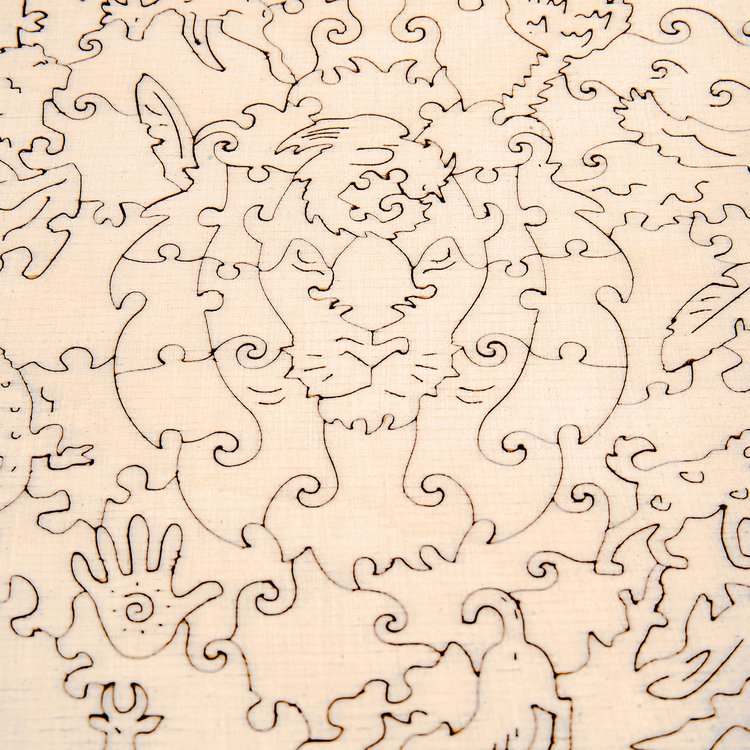 Деревянный пазл Unidragon «Таинственный Лев», размер M (А4) — картинка 9