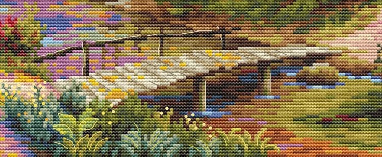 Набор для вышивания «Беседка в осеннем лесу» — картинка 6