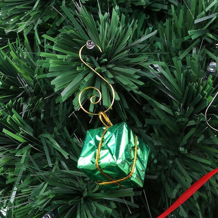 Крючки-спирали для украшения новогодней ели, 200 шт., золотистые — картинка 2