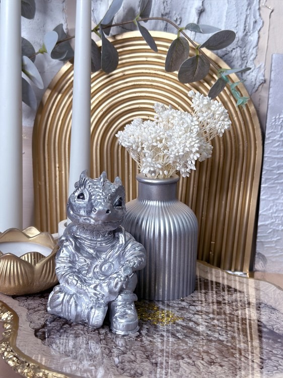 Силиконовый молд - Дракон, 11x10см, 1 шт. — картинка 4