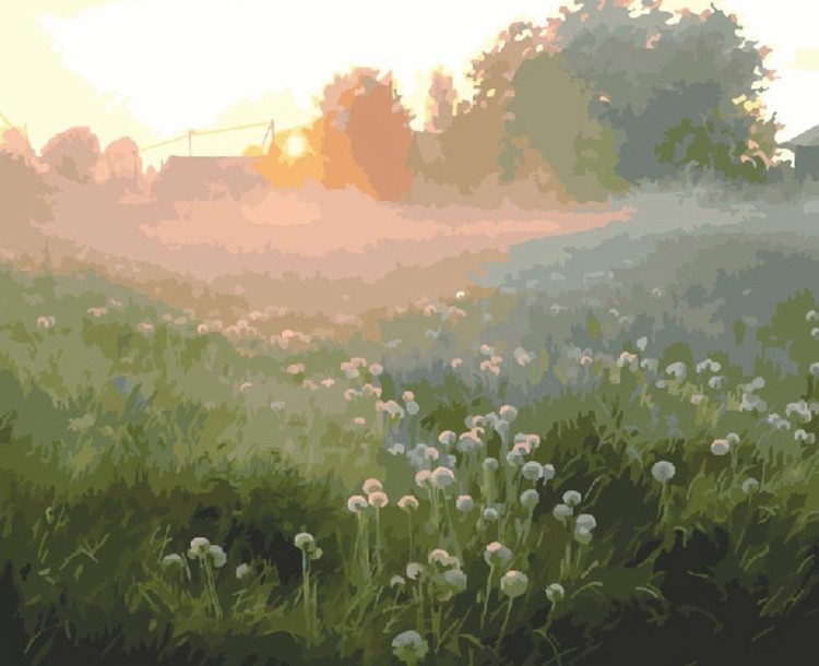 Картина по номерам «Утренний туман»