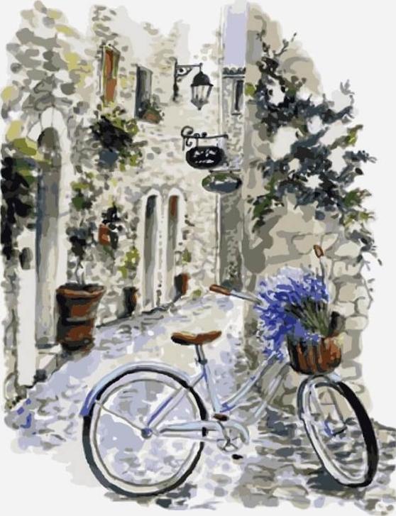 Картина по номерам «На велосипеде по Провансу»