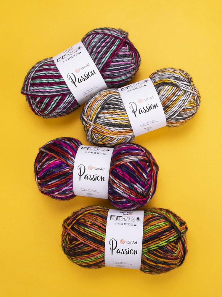 Пряжа YarnArt PASSION (ЯрнАрт Пассион), (1246), мультиколор, 5 шт. по 100 г — картинка 9