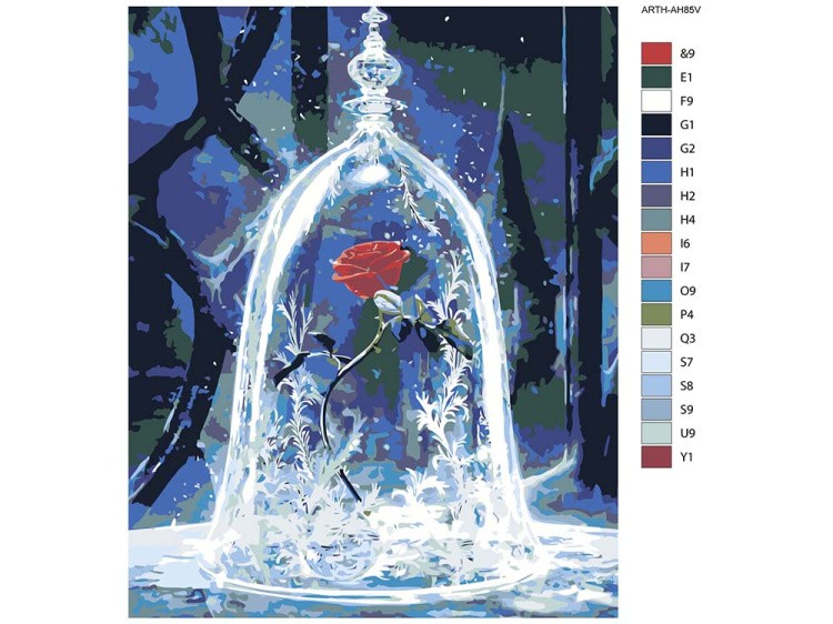 Картина по номерам «Волшебная роза» — картинка 2