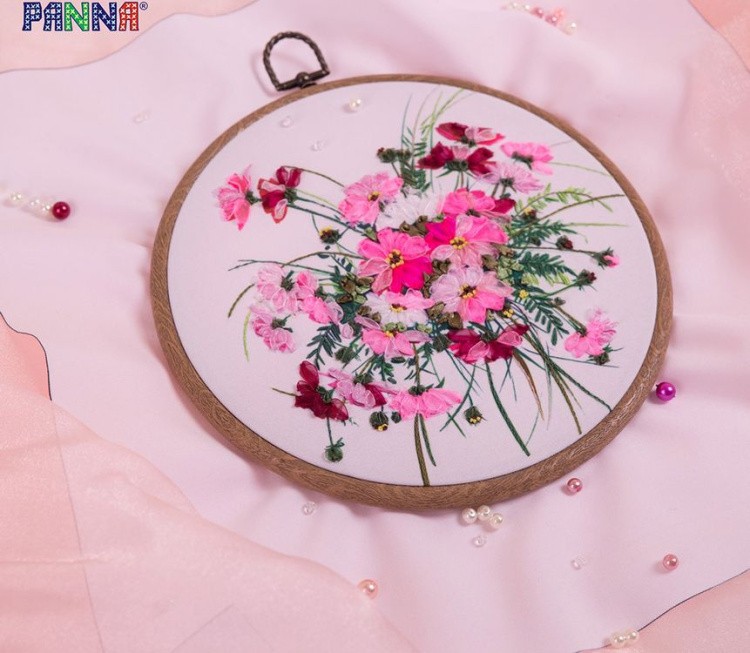 Вышивка лентами «Дыхание нежности» — картинка 2