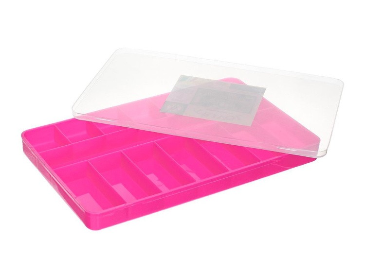 Коробка для мелочей №1 одноярусная Trivol, цвет: малиновый — картинка 2