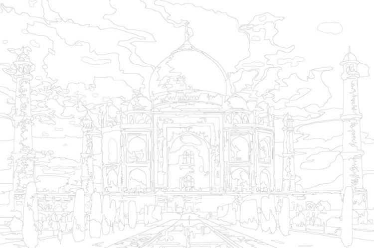 Картина по номерам «Тадж-Махал 3» — картинка 3