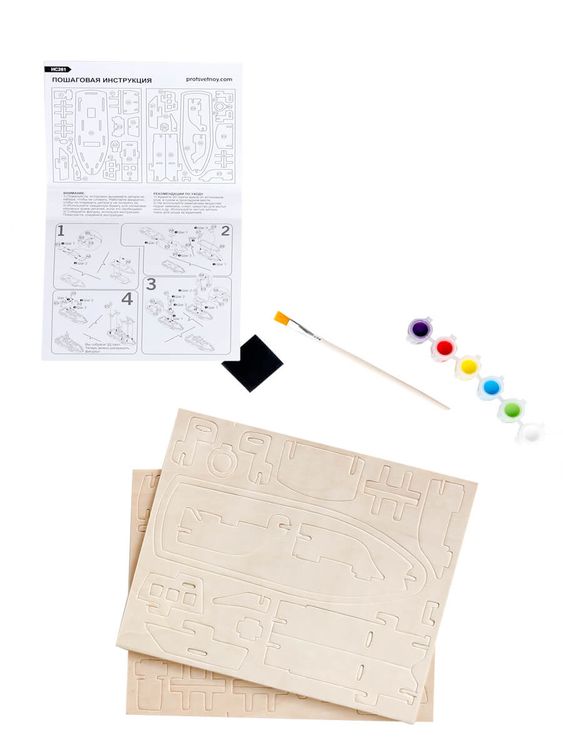 3D пазл-раскраска «Спасательная лодка» — картинка 2