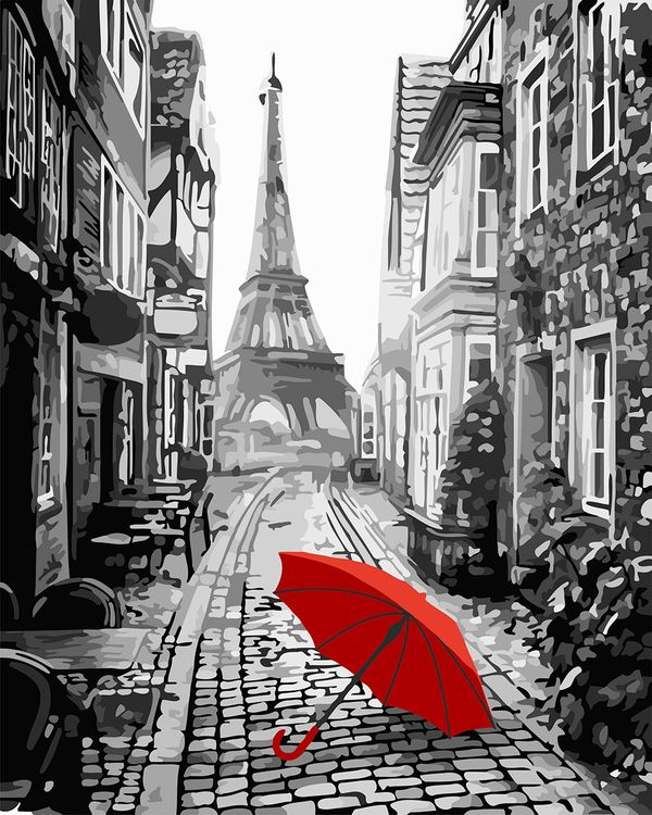 Картина по номерам «Весной в Париже»