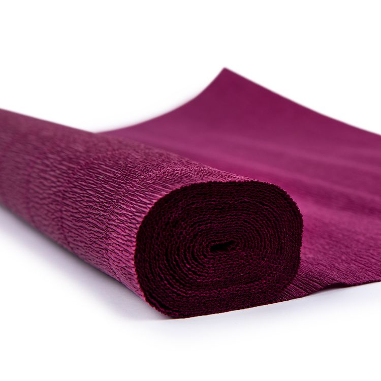 Гофрированная бумага 50х250 cм, 180 г/м2, цвет: 588 темная вишня, Blumentag — картинка 2