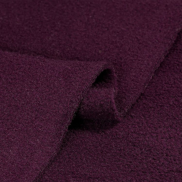 Ткань флис 2-х сторонний, 10 м, ширина 150 см, 240 г/м², цвет: винный, TBY — картинка 4