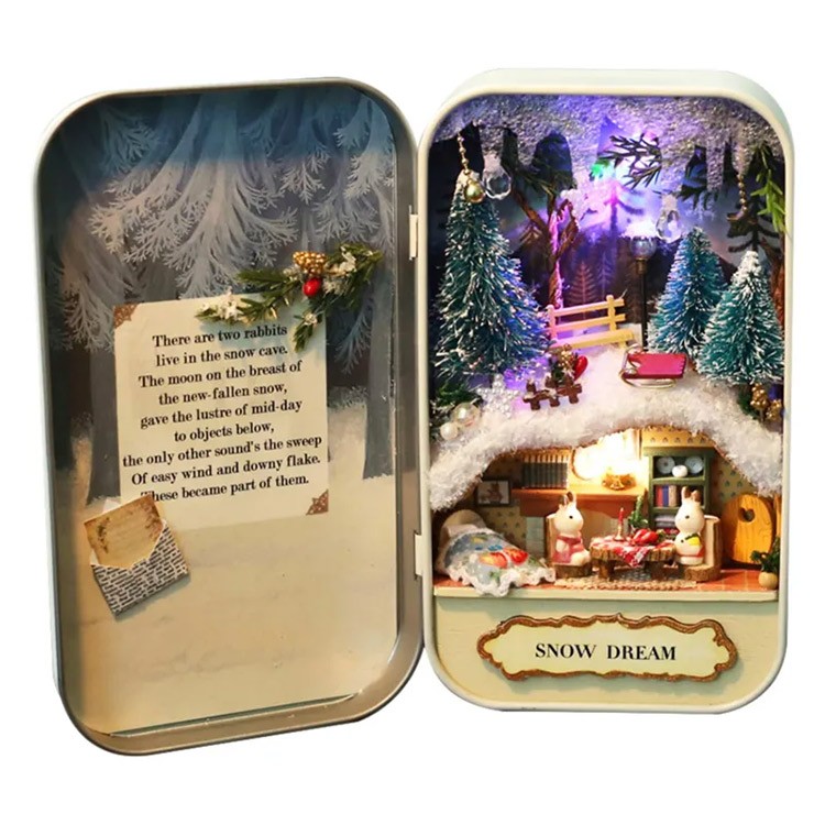 Сборная модель Румбокс. Домик в шкатулке «Зимняя сказка» — картинка 2