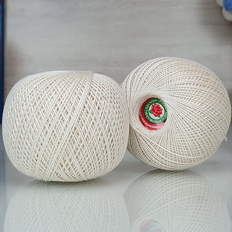 Пряжа ПНК им.Кирова Роза (0103), кремовый, 6 шт. по 50 г — картинка 3