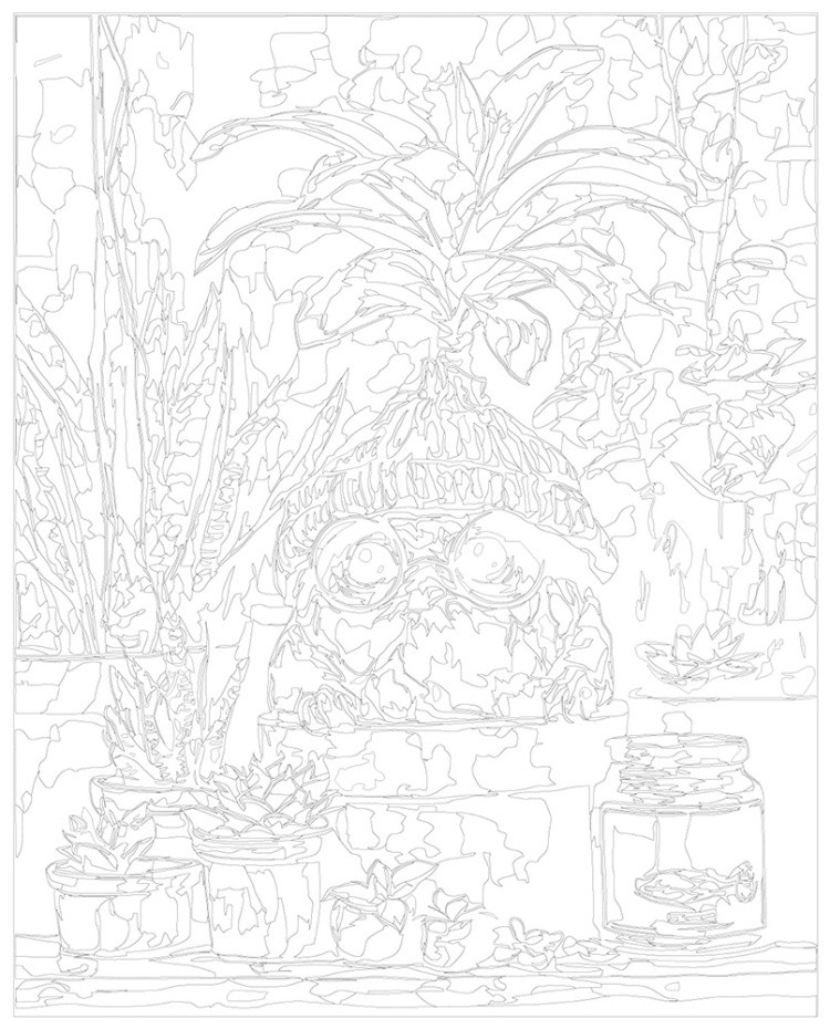 Картина по номерам Гарри Поттер милая мандрагора в очках — картинка 3