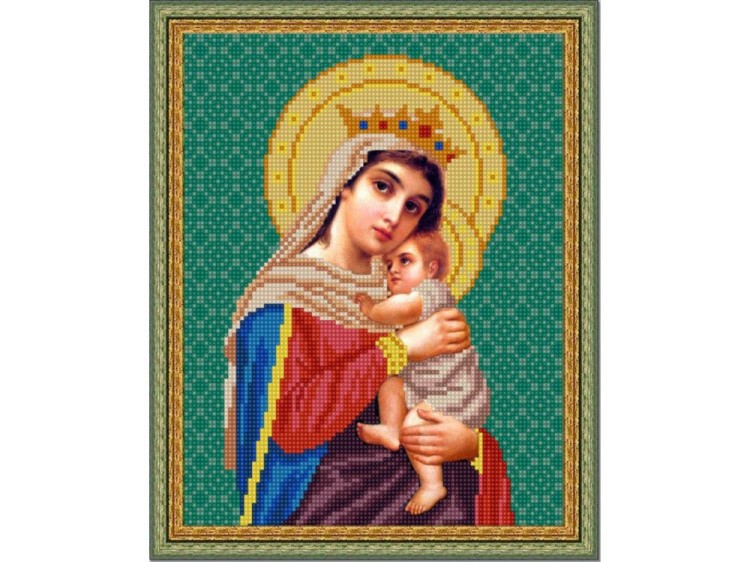 Рисунок на ткани «Богородица Отчаянных Единая Надежда»