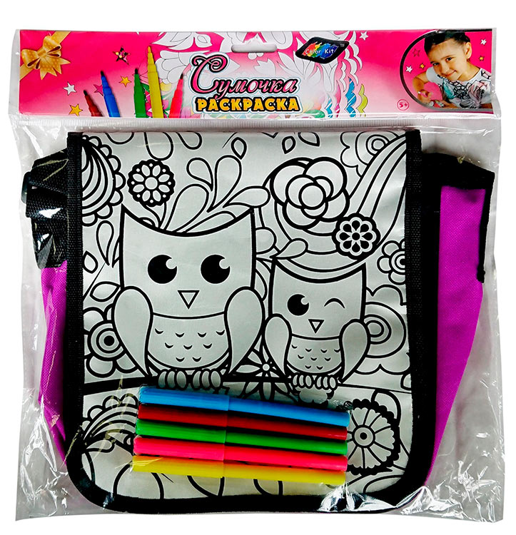 Сумка-раскраска «Совята» — картинка 4