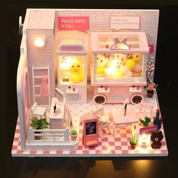 Сборная модель Румбокс. Миниатюрная комната с игрушечными автоматами — картинка 4