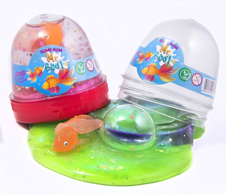 Лизун-Антистресс TM Mr.Boo «Перл с рыбкой» — картинка 2