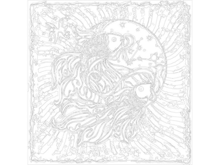 Картина по номерам «Знак зодиака. Рыбы» — картинка 3