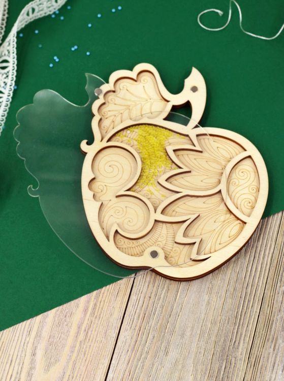 Органайзер для бисера с крышкой «Яблоко» — картинка 2