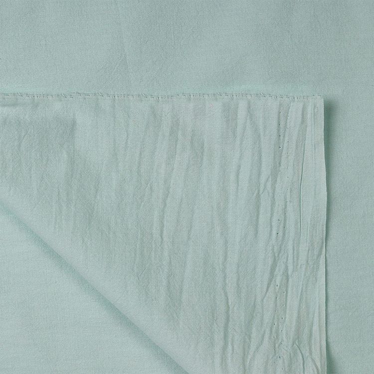 Ткань Хлопок крэш, 1 м х 150 см, 90 г/м², цвет: мятный, TBY — картинка 5