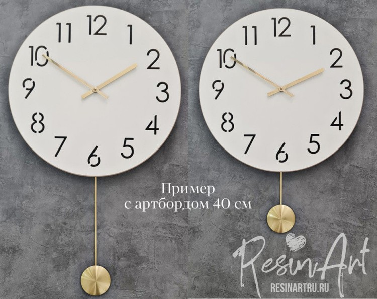 Часовой механизм с маятником (Германия), ResinArt — картинка 7