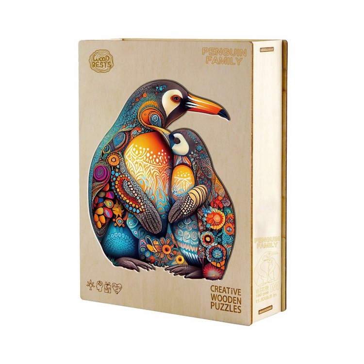 Деревянные пазлы «Семья Пингвинов S», Woodbests — картинка 4