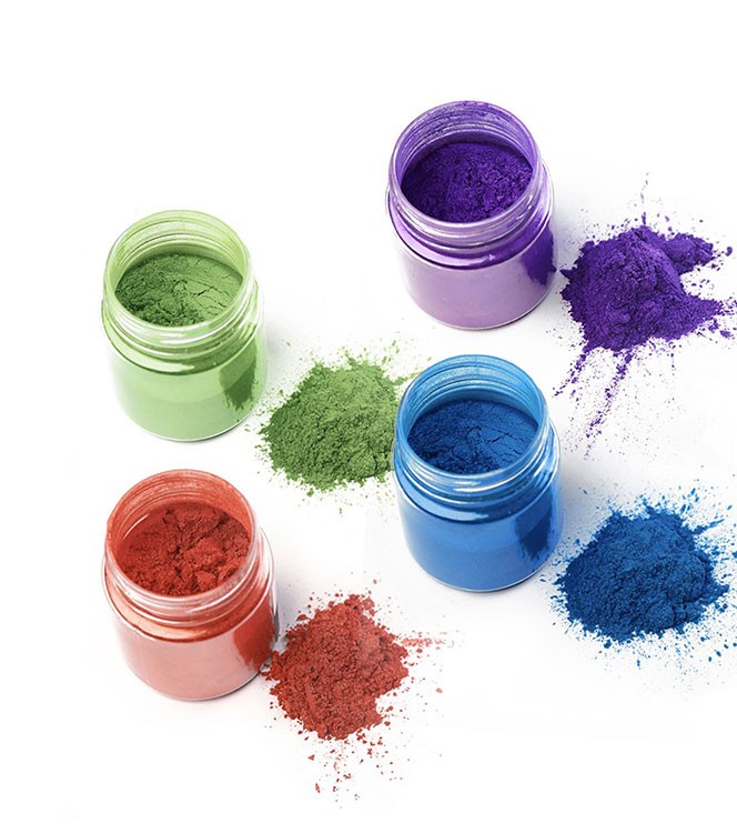 Набор металлик-пигментов «Цветные» 4x10 г, Artline Metallic Pigment — картинка 2