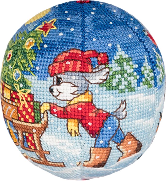 Набор для вышивания «Новогодняя игрушка. Праздник к нам приходит» — картинка 2