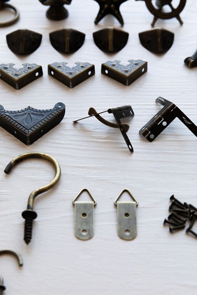 Фурнитура для шкатулок «Подвес», 5,8х0,8 см, 5 шт., цвет: бронза, Mr. Carving — картинка 3