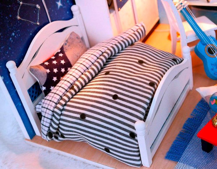 Набор для создания миниатюры (румбокс) «Спальня» — картинка 5