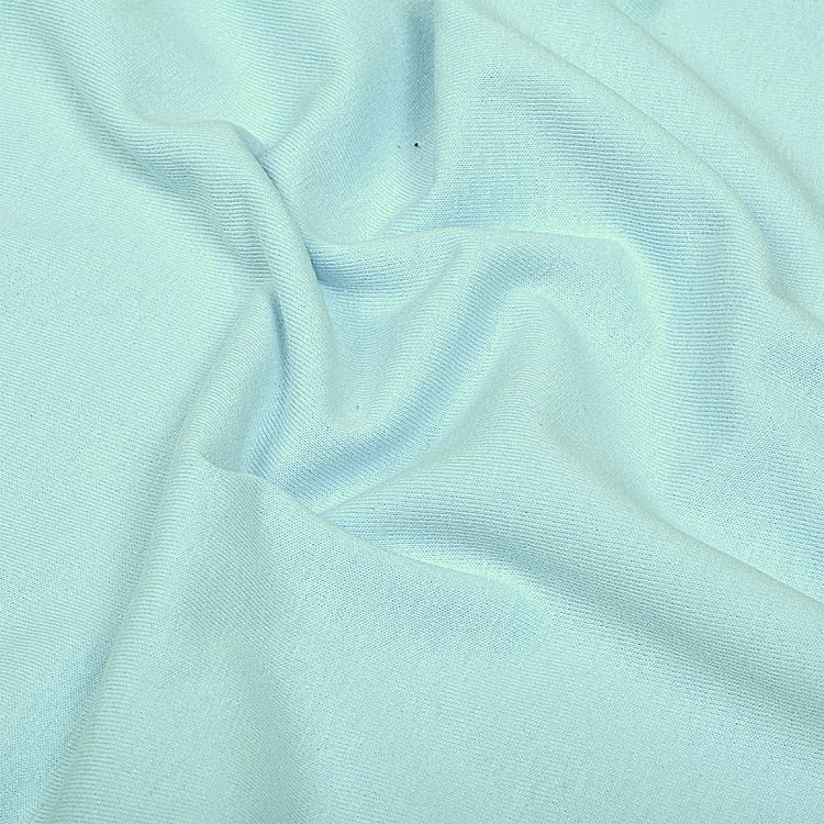 Ткань трикотаж Кулирка хлопок, 6 м, ширина 100+100 см, 145 г/м2, цвет: небо, TBY — картинка 3